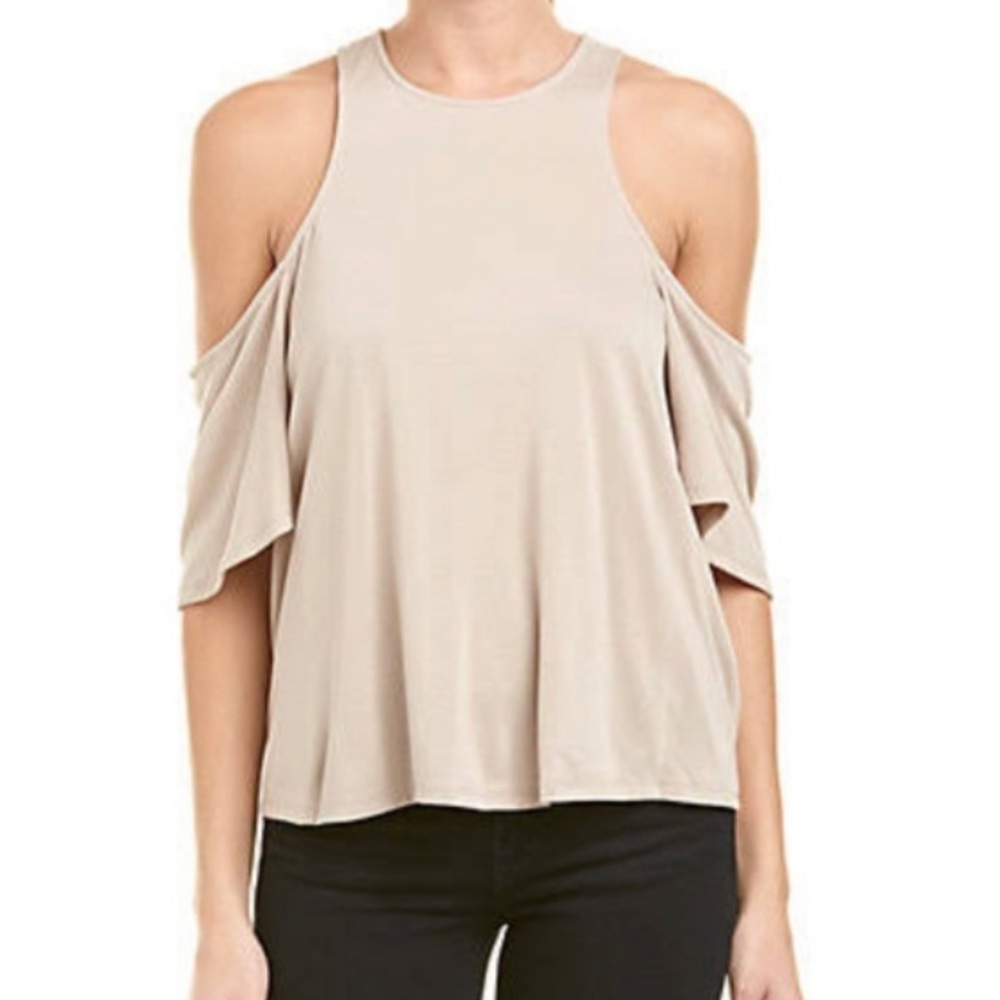 BCBGMAXAZRIA Kelsey Cold Shoulder Blouse
